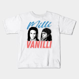 Milli Vanilli - Vintage Look Design Tribute Kids T-Shirt